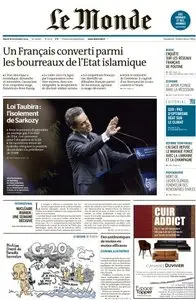 Le Monde Du Mardi 18 Novembre 2014