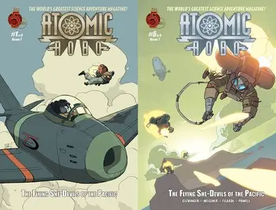 Atomic Robo v07 - The Flying She-Devils of the Pacific #1-5 (2012) Complete