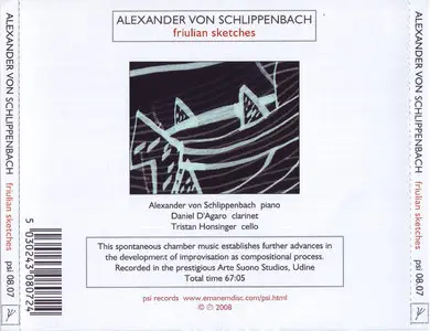 Alexander von Schlippenbach - Friulian Sketches (2008) {Psi Records psi 08.07}