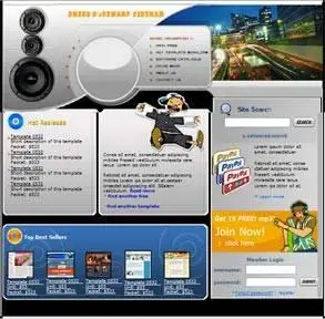 WebSite Template Monister 4519