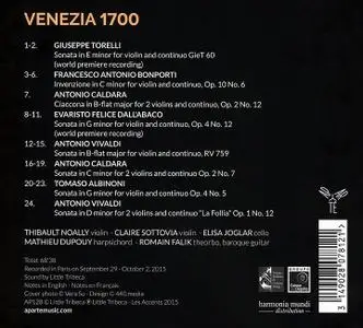 Thibault Noally, Les Accents  - Venezia 1700: Tartini, Bonporti, Caldara, Dall’Abaco, Vivaldi, Albinoni (2016)