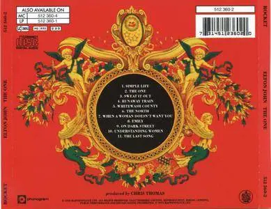 Elton John - The One (1992) [Rocket 512 360-2, Germany]