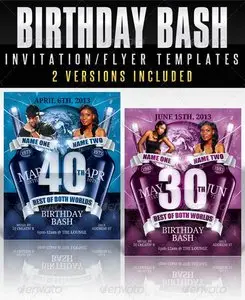 GraphicRiver Birthday Invitation Template - Best Of Both Worlds