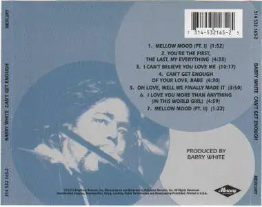 Barry White - Can't Get Enough (1974) [1996, Digitally Remastered]