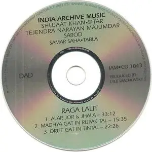 Shujaat Khan/Tejendra Narayan Majumdar - Raga Lalit (2001) {India Archive Music}