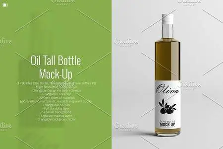 Oil Tall Bottle Mock-Up 1802312