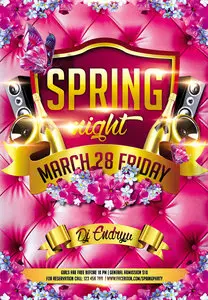 Flyer PSD Template - Spring Night Club