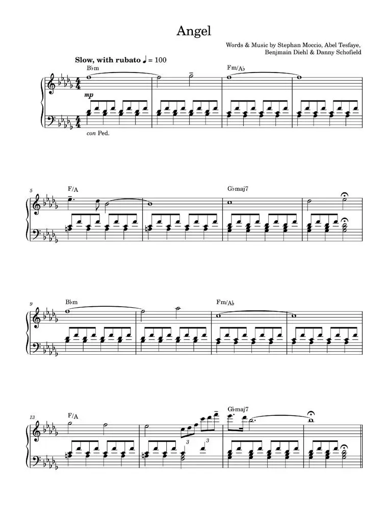 Angel - Jazmin Sawyers, Tokio Myers, Tokio Myers featuring Jazmin Sawyers (Piano Solo)