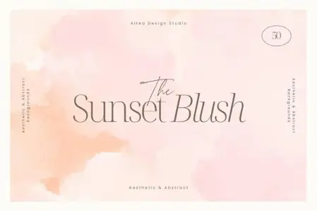 Pixelbuddha - Soft Blush Watercolor Backgrounds - 5040