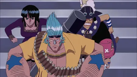 One Piece (1999) - S12E27 Conviction Strong Enough to Beg for Ones Life!! Brook Protects his Afro -R