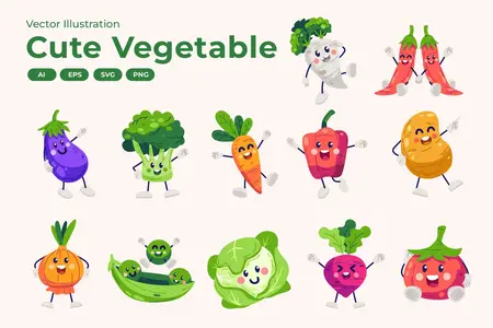 EE - Cute Vegetable Collection SKXNF4M