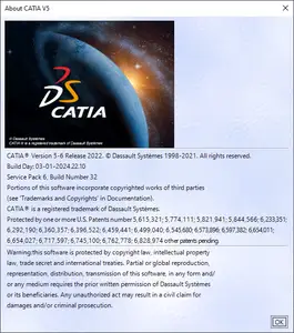 DS CATIA P3 V5-6R2022 (V5R32) SP6