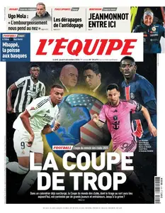 L’equipe du Jeudi 5 Décembre 2024