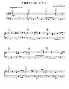 A Bit More Of You - Eric Clapton & George Harrison (Piano Solo)