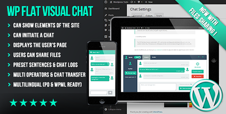 CodeCanyon - WP Flat Visual Chat v5.367 - Live Chat & Remote View for Wordpress - 8329900 - NULLED