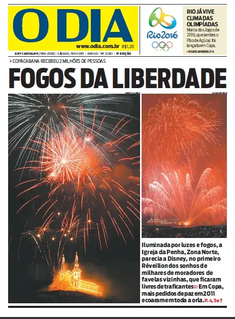 Jornal O Dia em PDF, Sabado, 01 de Janeiro de 2011