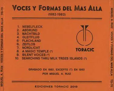 Miguel A. Ruiz - Voces y formas del Mas Alla (2018) {Toracic TD-70 rec 1982-1983}