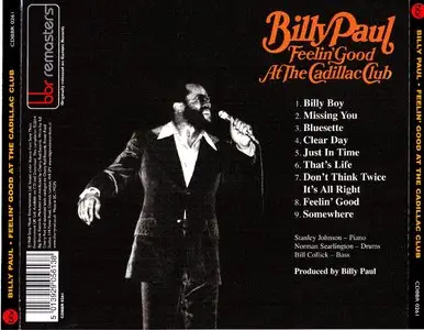 Billy Paul - Feelin' Good At The Cadillac Club (1968) {2014 Big Break Records Remaster}
