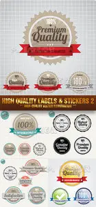 Stock Vector - High Quality Labels & Stickers 2