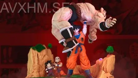 Dragon ball - Goku VS Nappa diorama