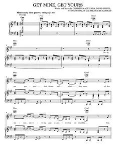 Get Mine, Get Yours - Alicia Keys, Christina Aguilera (Piano-Vocal-Guitar)