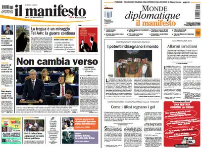 Il Manifesto + Le Monde Diplomatique - 16.07.2014