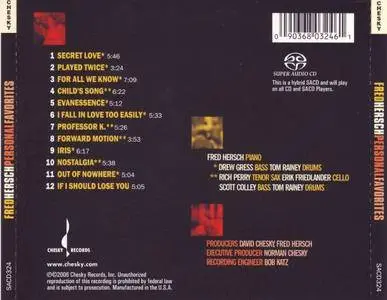 Fred Hersch - Personal Favorites (2006) {Chesky Records}