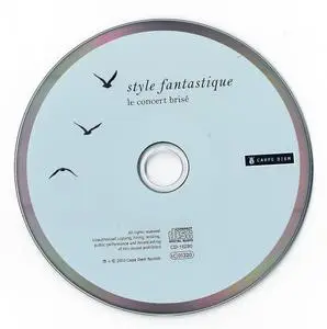 Le Concert Brisé, William Dongois - Style fantastique - G. B. Pandolfi-Mealli & J.-J. Froberger (2010) {Carpe Diem CD-16280}