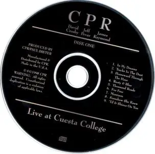 David Crosby, Jeff Pevar & James Raymond - Live At Cuesta College (1998) {2CD Set, CRP}