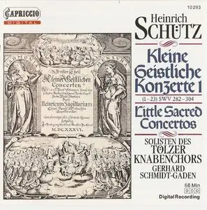 Heinrich Schütz: Kleine geistliche Konzerte Erster und Anderer Theil (Tölzer Knabenchor, Gerhard Schmidt-Gaden)