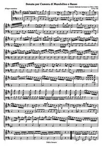 GervasioGB - Sonata Per Camera di Mandolino e Basso (Gimo 144)