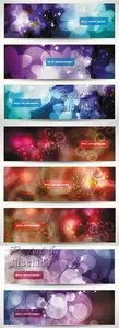 Abstract Color Banners Vector
