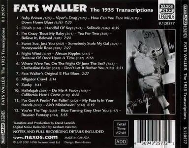 Fats Waller - The 1935 Transcriptions (2001) {Naxos 8.120577}