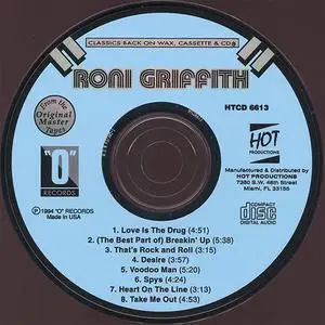 Roni Griffith ‎- s/t (1982) {1994 "O"/Hot Productions}