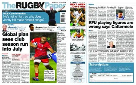 The Rugby Paper – May 03, 2020