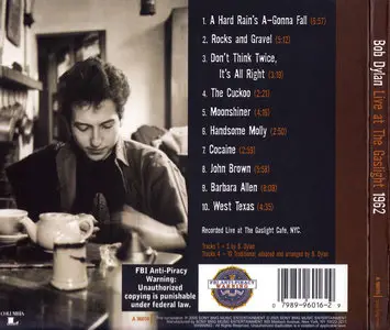 Bob Dylan - Live At The Gaslight 1962 (2005)