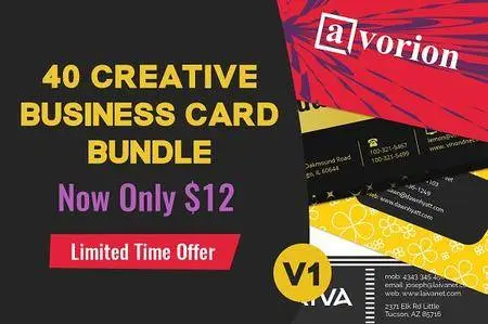 CreativeMarket - 40 Business Card Bundle