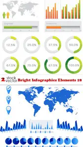 Vectors - Bright Infographics Elements 18