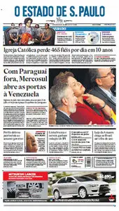 Jornal O Estado de São Paulo - 30 de junho de 2012 - Sábado