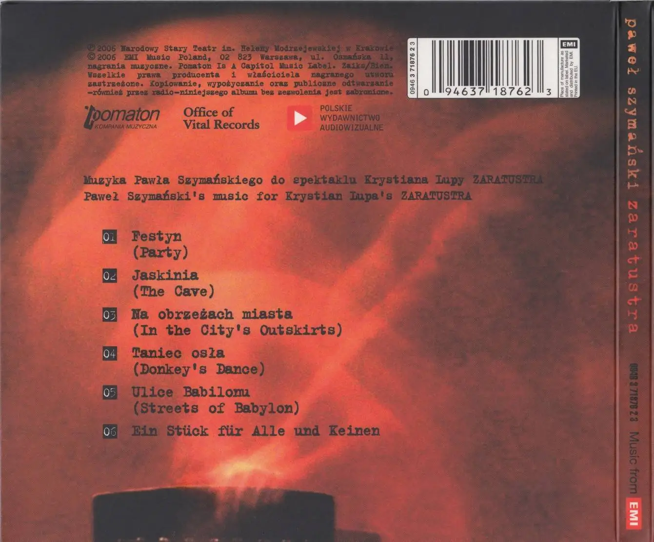 Pawel Szymanski - Zaratustra (2006) {EMI 094637187623}