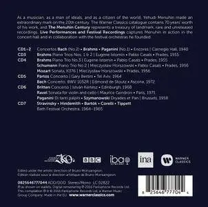 Yehudi Menuhin - The Menuhin Century: Live Performances and Festivals Recordings (2016) (7 CD Box Set)