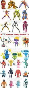 Vectors - Cartoon Funny Robots 12