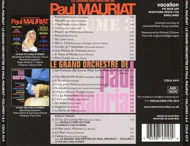 Paul Mauriat - Le Grand Orchestre De Paul Mauriat: Volumes 3 & 6 (2014)