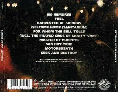 Metallica - Live At Grimey's (2010)