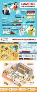 Vectors - Delivery Infographics 5