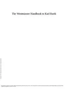 The Westminster Handbook to Karl Barth