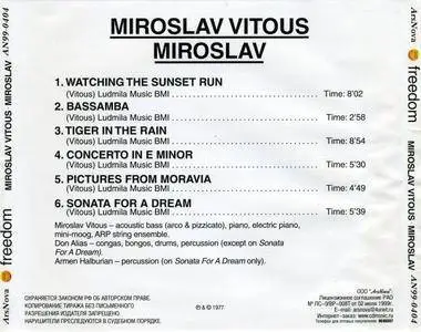 Miroslav Vitous - Miroslav (1977) {Freedom Records}