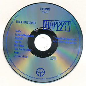 Public Image Ltd. - Happy? (1987) [2015, Universal Music Japan, UICY-77450]