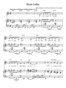 Black coffee - Peggy Lee (Piano-Vocal-Guitar (Piano Accompaniment))