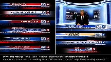 VideoHive Broadcast Design - News Lower Third Package 1 3365201